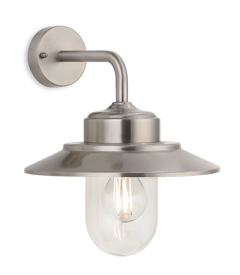 Naples Outdoor Wall Light finished in Stainless Steel IP44